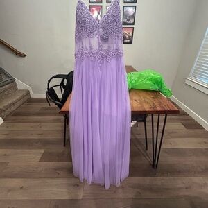 Elegant Lavender Gown